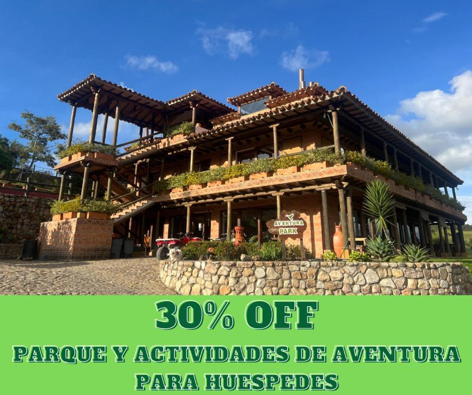 Hotel, Bungalows, Chalet Y Cabanas Aventura Park Villa De Leyva La Periquera Kültér fotó
